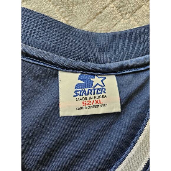 Vintage Starter Georgetown Hoyas #3 Jersey Blue Size 52 XL Made in Korea - Picture 3 of 4